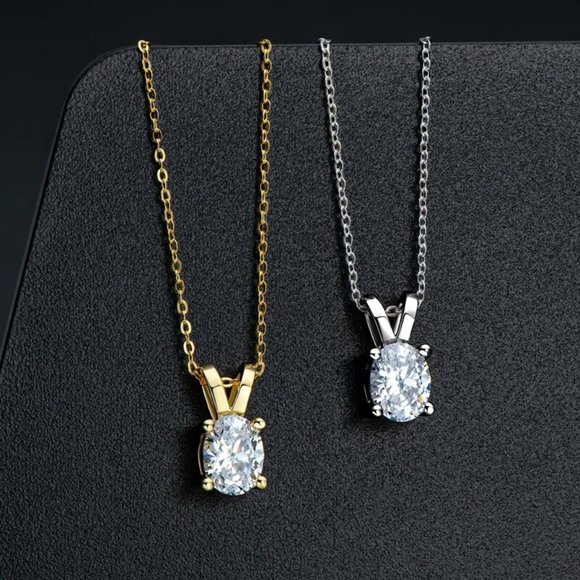 Certified 1ct. t.w. Oval Diamond Brilliant Cut Necklace - Picture 10 of 16